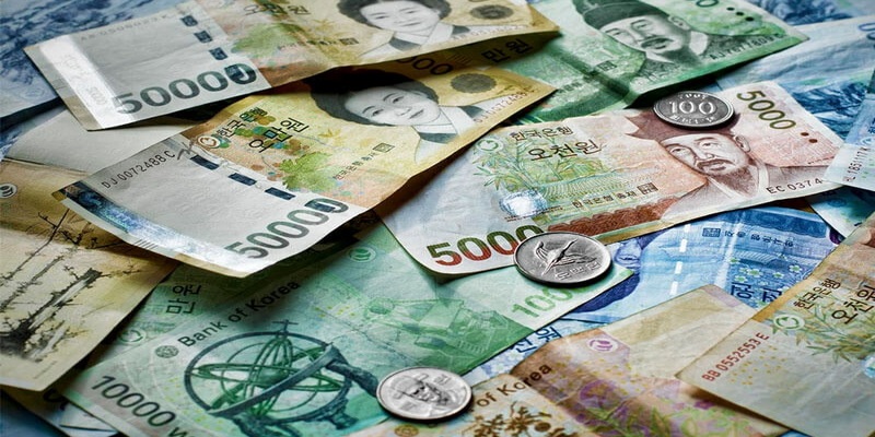 Won (KRW) là đơn vị tiền tệ ở Hàn Quốc